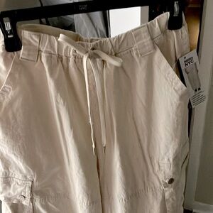 Tan colored Madden NYC “Relaxed Jogger Pants with Cargo detail & adjustable hem”